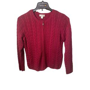 Christopher Banks Cable Knit Cardigan Sweater